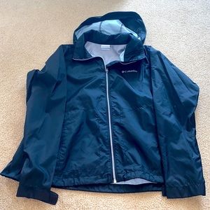 Black Columbia rain jacket